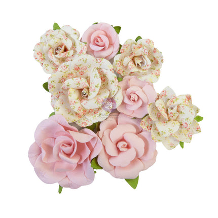 Prima Flowers® My Sweet Collection - Friends Always -  8 pcs / 1.5-2.5 in /mulberry paper