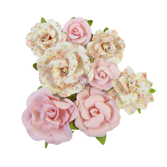 Prima Flowers® My Sweet Collection - Friends Always -  8 pcs / 1.5-2.5 in /mulberry paper
