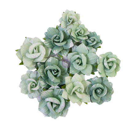 Prima Flowers® My Sweet Collection - Emerald Beauty -  12 pcs / 1.5-2 in / mulberry paper
