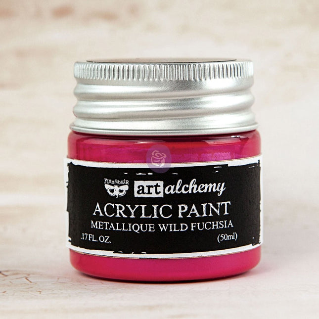 Art Alchemy-Acrylic Paint-Metallique Wild Fuchsia 1.7oz / acrylic paint water-based