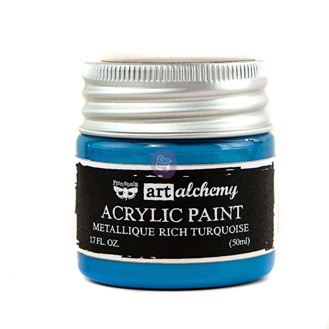 Art Alchemy-Acrylic Paint-Metallique Rich Turquoise 1.7oz / acrylic paint