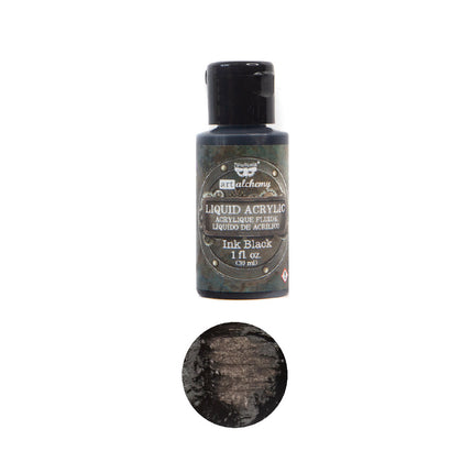 Art Alchemy-Liquid Acrylic Ink Black - 1 bottle - 30ml / art paint