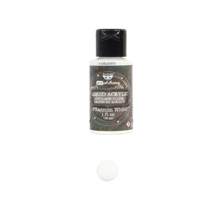 Art Alchemy-Liquid Acrylic Titanium White - 1 bottle - 30ml / art paint -