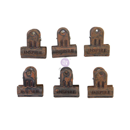 Art Daily Clips - Rusty - 6 pcs / metal