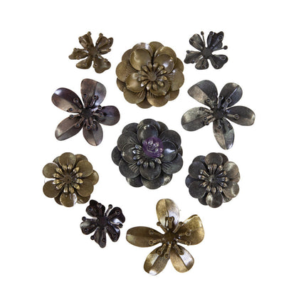 Mechanicals - Metal Blooms  - 10 pcs / metal