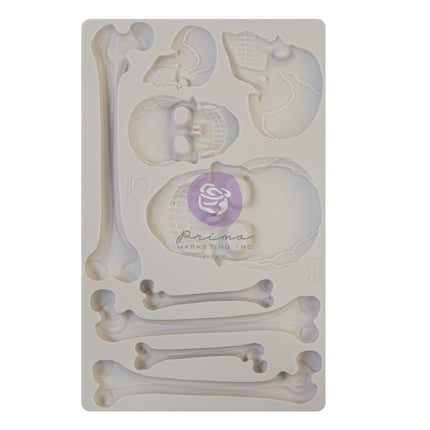 Finnabair - Moulds - Skull and Bones - 1 pc, 5x8 in / silicone