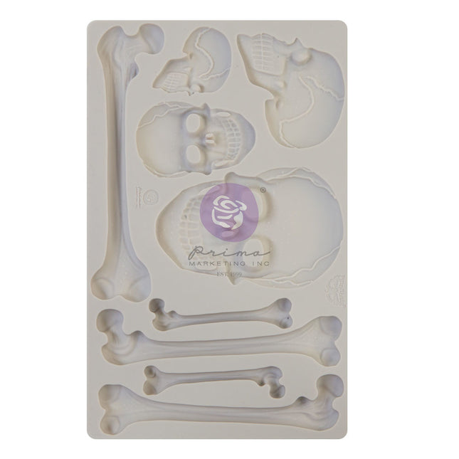 Finnabair - Moulds - Skull and Bones - 1 pc, 5x8 in / silicone