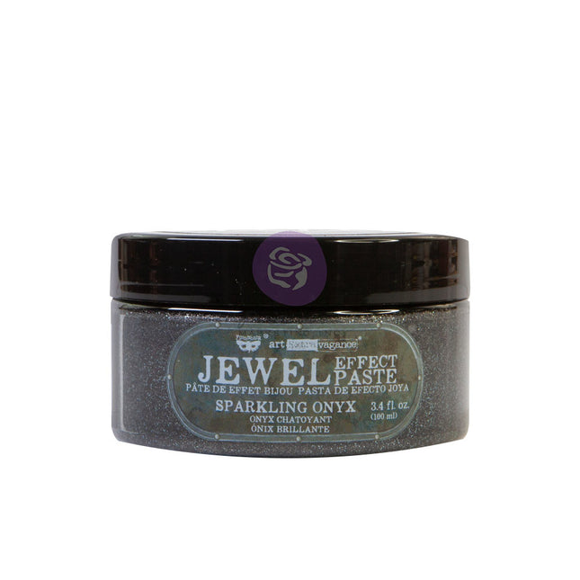 Art Extravagance - Jewel Texture Paste - Sparkling Onyx - 1 jar, 100ml (3.4 fl oz) / art paste