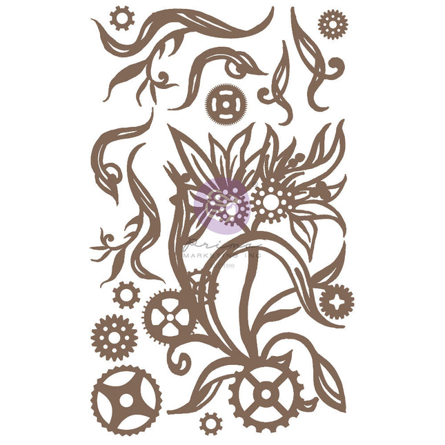 Finnabair Decorative Chipboard - Steampunk Blooms  - 14 pcs / chipboard