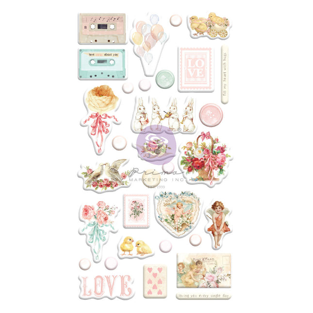Magic Love Collection Puffy Stickers - 32 pcs / stickers