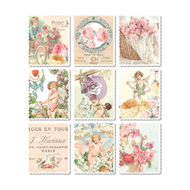 Magic Love Collection Wood Stickers - 9 pcs / wood