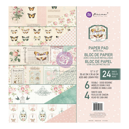 My Sweet Collection 12x12 Paper Pad - 24 sheets w/ foil details / paper pad