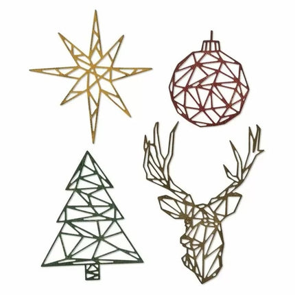Sizzix • Thinlits die set Geo christmas