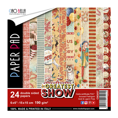 The Greatest Show Paper Pad 6"x6" 24/Pkg