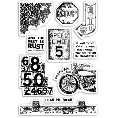 Clear Stamp Set 4"x6" Speed Limit