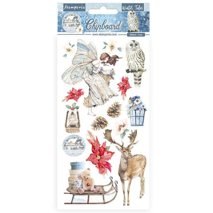 Stamperia Chipboard Winter Tales Christmas Elements 15x30cm