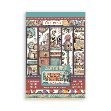 Art Journaling Selection LARGE - Furry Friends 2