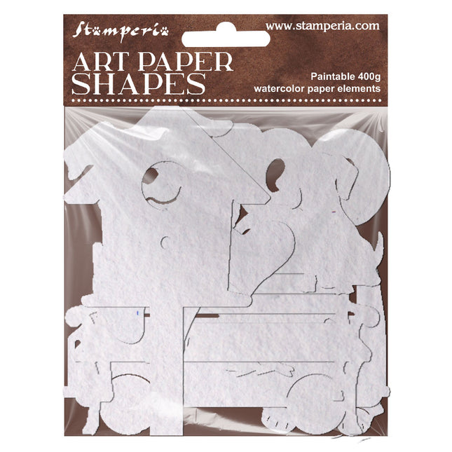 Art Paper Shapes laser cut - Furry Friends 2