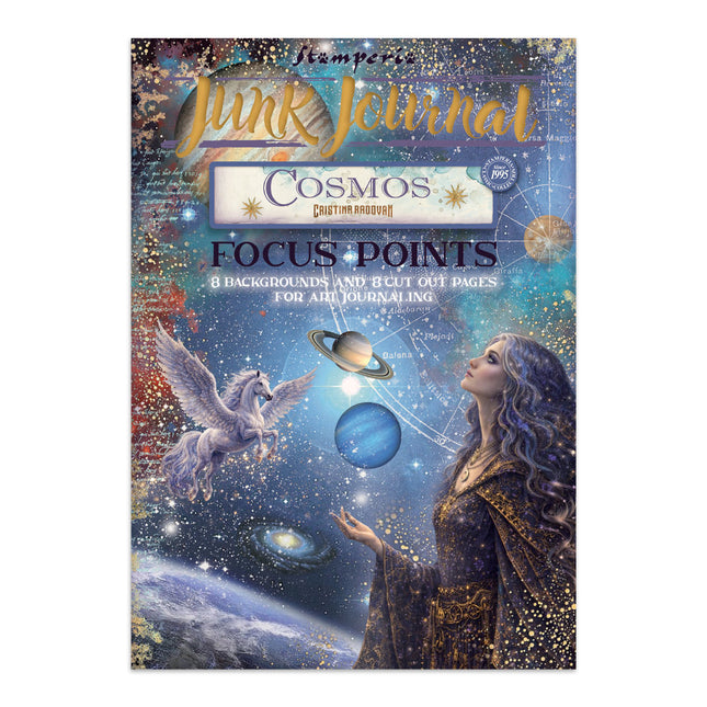 Printed Art Junk Journal Focus Points for Art and Craft A5 -Cosmos