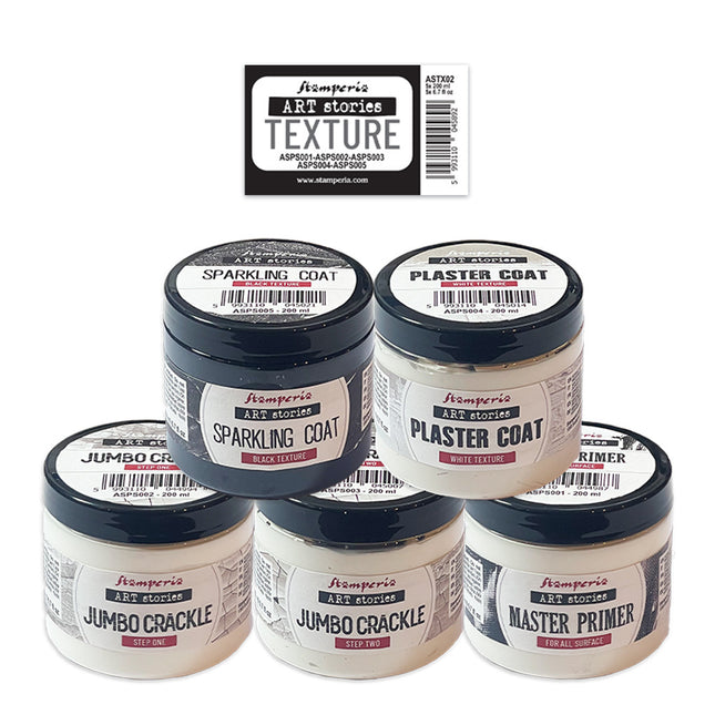 Texture Paste Selection 5 pcs x ml 200