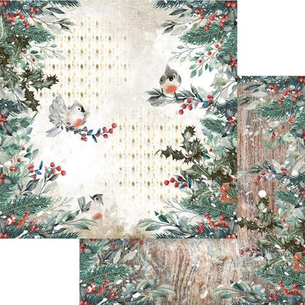 Scrapbooking Double - Romantic Christmas birds
