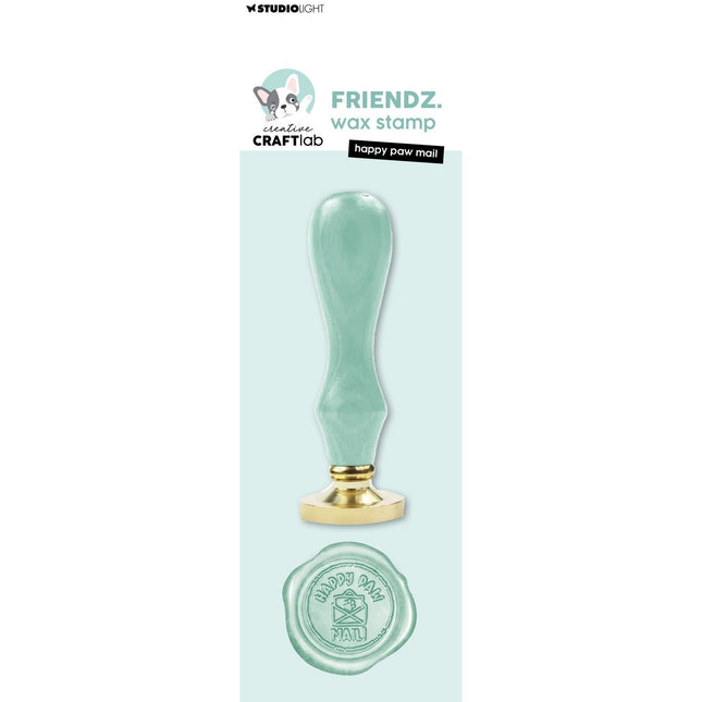 CCL Wax Stamp with handle Happy paw mail Friendz nr.26