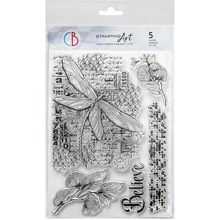 Clear Stamp Set 6"x8"  Fly through dreams