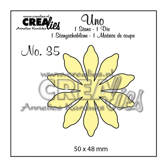 Crealies • Uno snijmal no.35 Bloemen 17