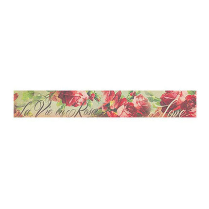 Deco tape cm. 3x5m - Red roses