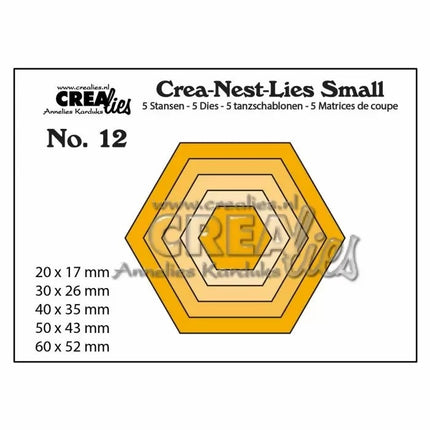 Crea-Nest-Lies Small snijmallen no,12 zeshoeken