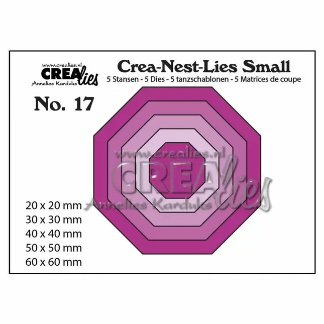 Crea-Nest-Lies Small snijmallen no,17 5x achthoek