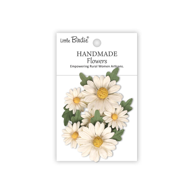 Handgemaakte Bloemen Anya - Ivory Pearl 6pc