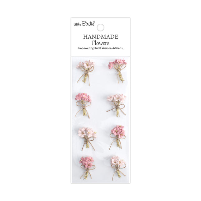 Handgemaakte Bloemen Bouquet - Pink Passion 8pc