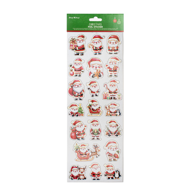 Peel-Off Foil Sticker - Gifts from Santa ca. 13.75 x 5in 1 vel