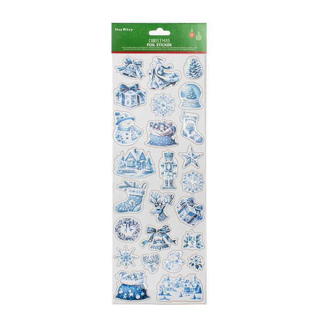 Peel-Off Foil Sticker - Festive Winter ca. 13.75 x 5in 1 vel