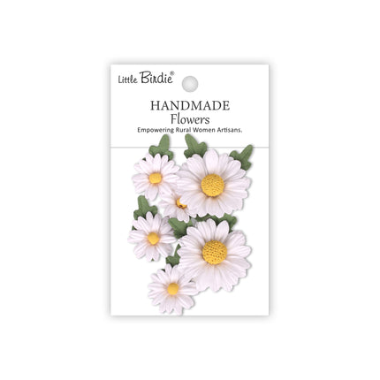 Handgemaakte Bloemen Anya - Frosty White 6pc