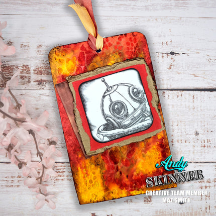 Andy Skinner Pre-Cut Rubber Stamp Botology Wash Your Worries Away (CEASR070)