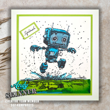 Andy Skinner Pre-Cut Rubber Stamp Botology Rainy Day (CEASR066)