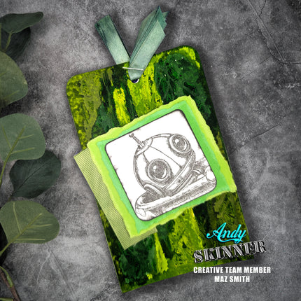 Andy Skinner Pre-Cut Rubber Stamp Botology Wash Your Worries Away (CEASR070)