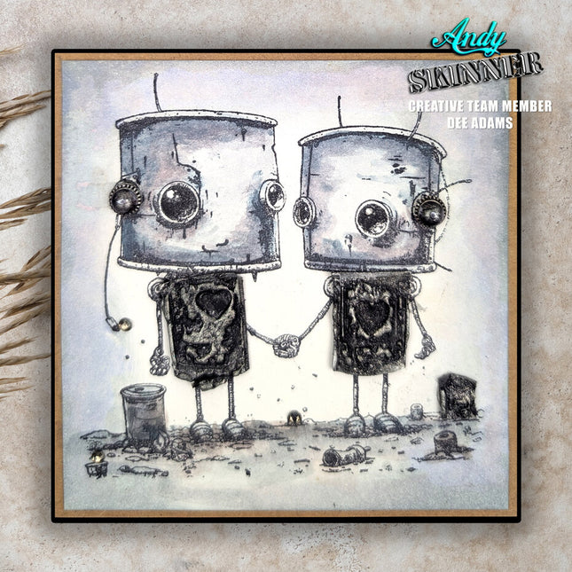 Andy Skinner Pre-Cut Rubber Stamp Botology Better Together (CEASR069)