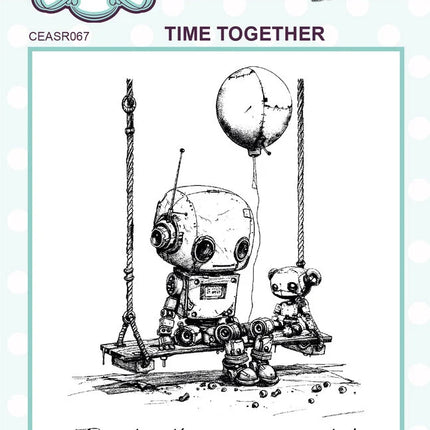 Andy Skinner Pre-Cut Rubber Stamp Botology Time Together (CEASR067)