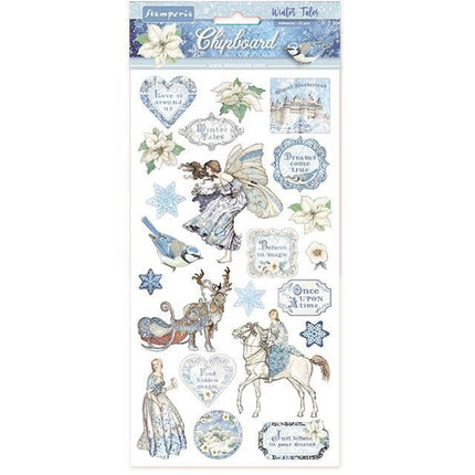 Chipboard cm.15x30 -  Winter Tales