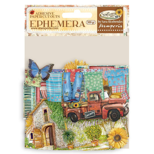 Ephemera  - Sunflower Art elemens and sunflowers