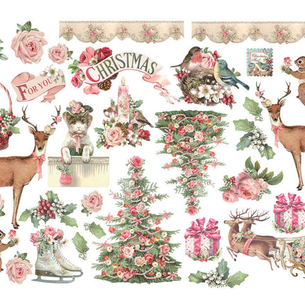 Ephemera  - Pink Christmas