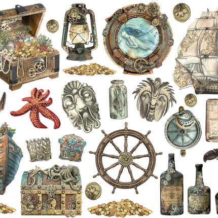 Ephemera  - Songs of the Sea Sea sailing ship and elements