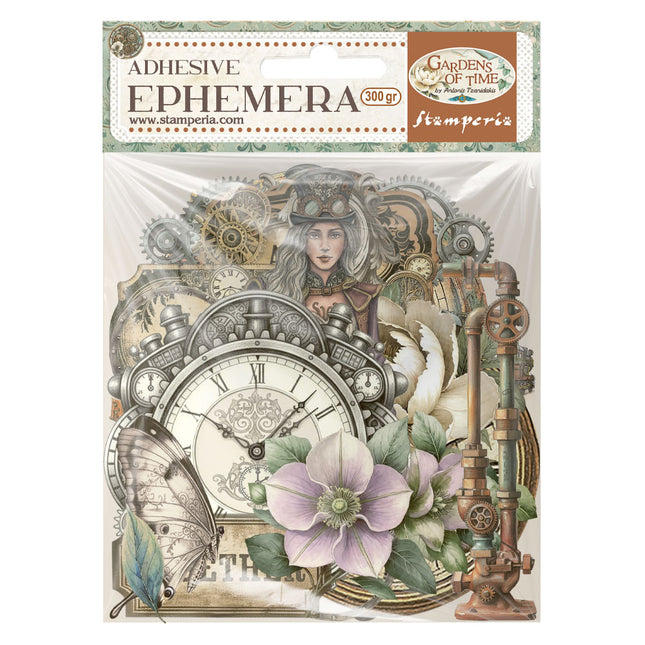 Printed Decorative Ephemera for Art and Craft - Gardens of Time