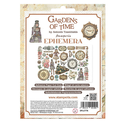 Printed Decorative Ephemera for Art and Craft - Gardens of Time