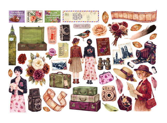 Printed Decorative Ephemera for Art and Craft - Our Way