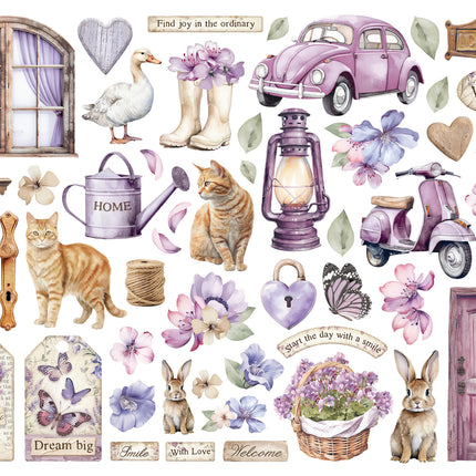 Die cuts assorted - Lavender