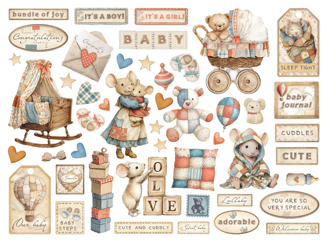 Die cuts assorted - Baby